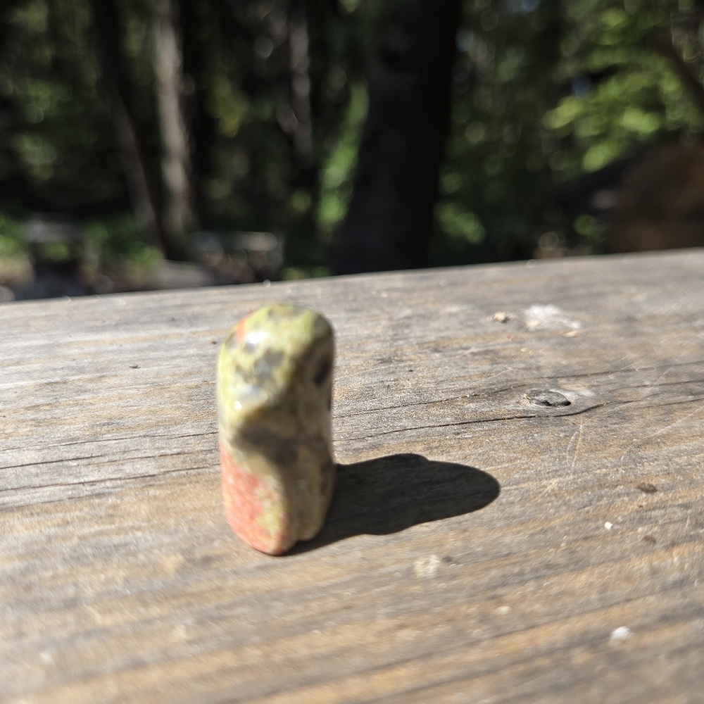 Unakite natural crystal mini ghost 1" - Picture 4 of 8